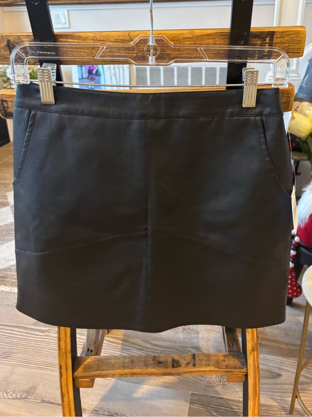 Women's Alrar'd State Black Faux Leather Mini Skirt - Size Small NWT